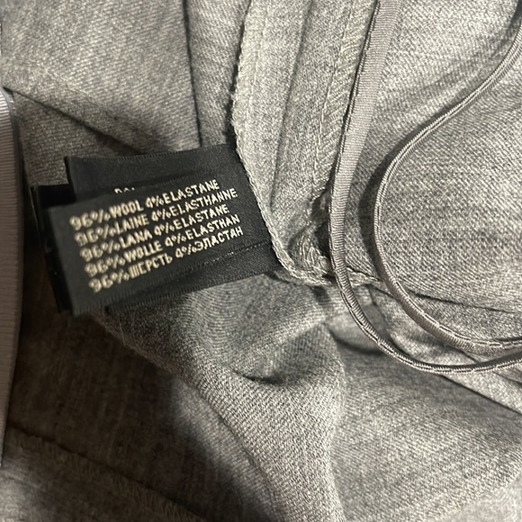 RALPH Lauren Black Label Stretch Wool Light Weight Straight Leg Pants SZ 10 Grey - Picture 6 of 6